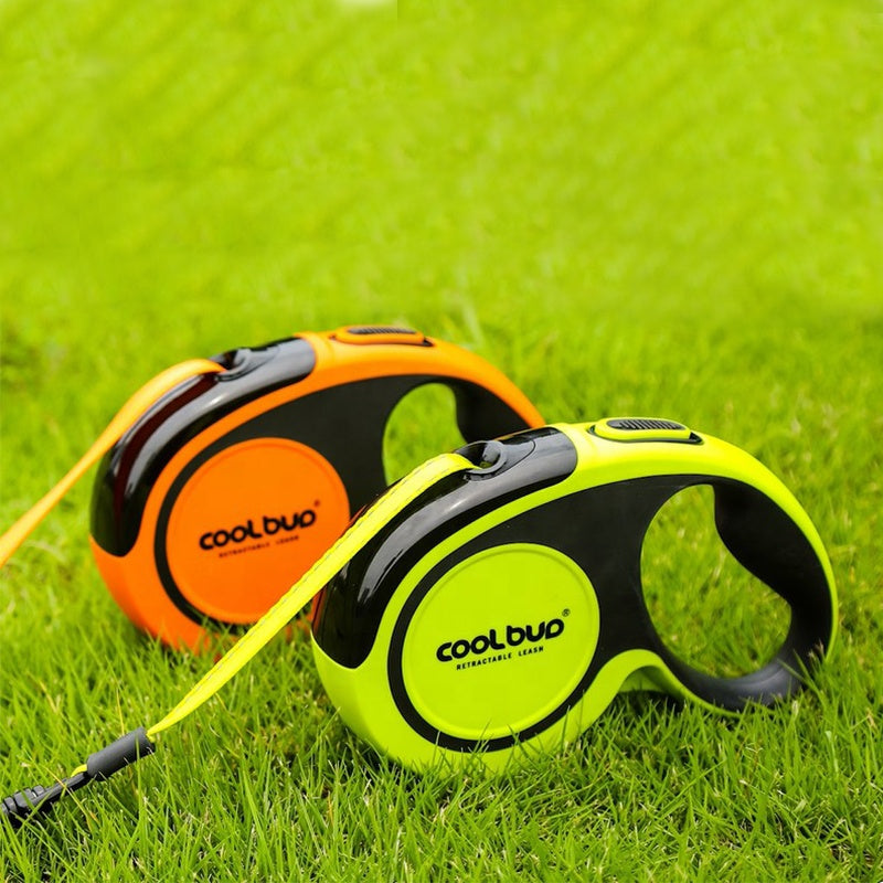 Retractable Dog Leash, 5m, Reflective Strap, 20/30/50kg
