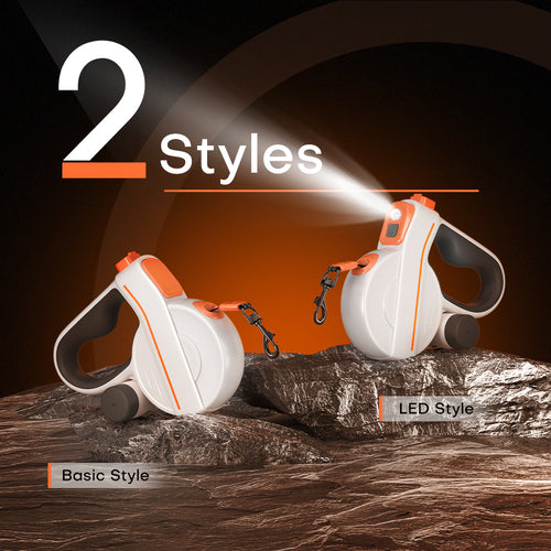 LED Dog Leash, 5m / 30kg Load Capacity (Reflective Webbing)
