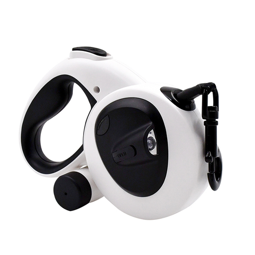 LED Retractable Dog Leash with Dispenser (30KG)