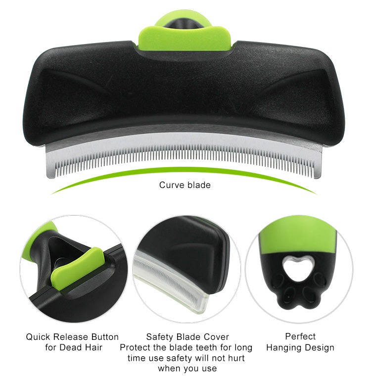 Telescopic Curved Blade Deshedding Comb