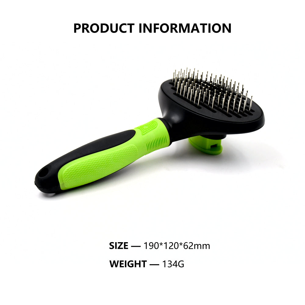 Push‑Release Deshedding Comb