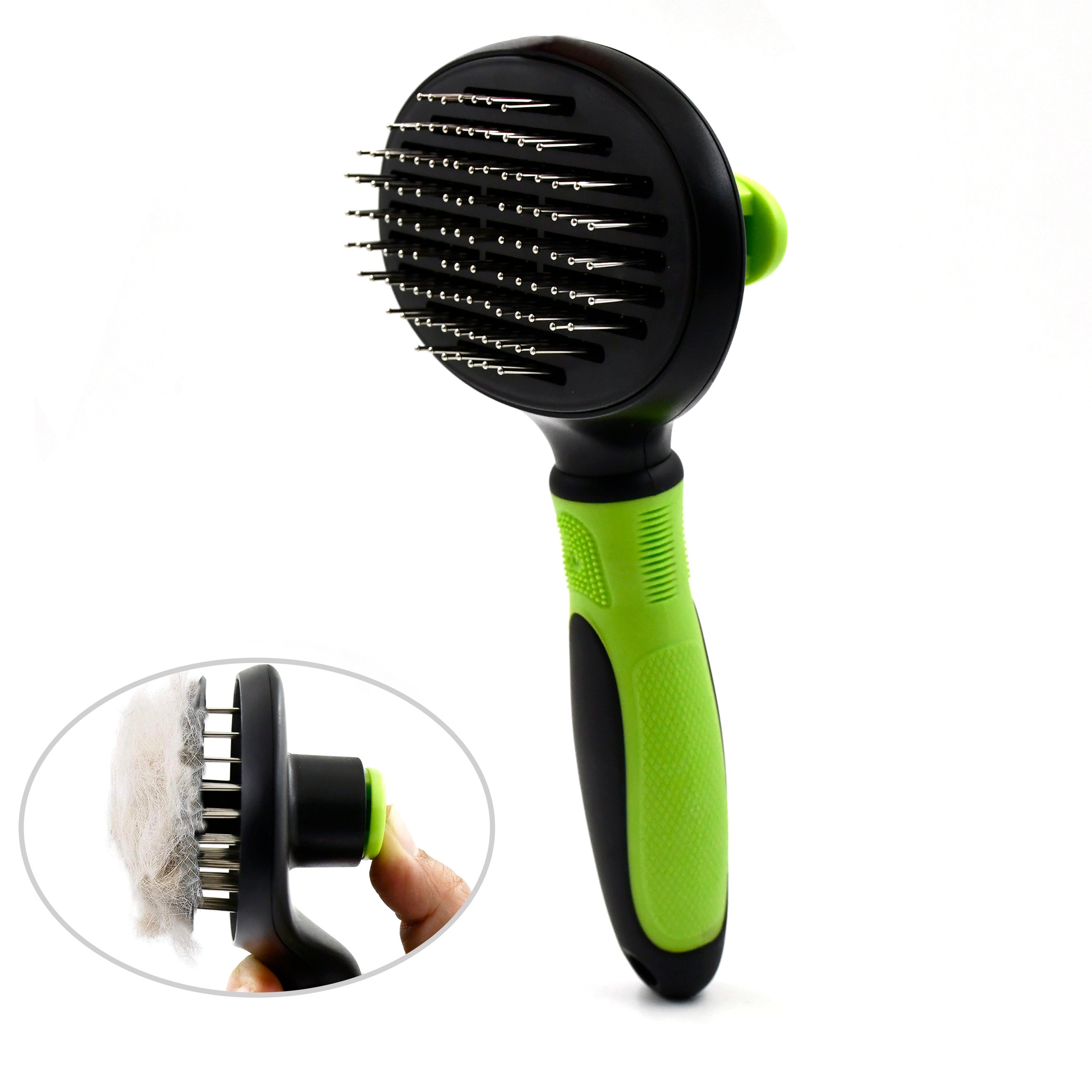 Push‑Release Deshedding Comb