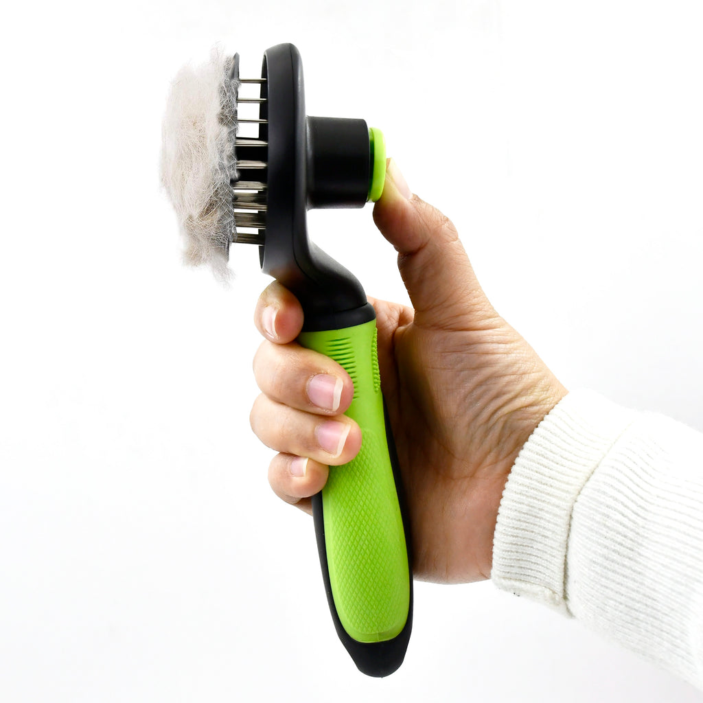 Push‑Release Deshedding Comb