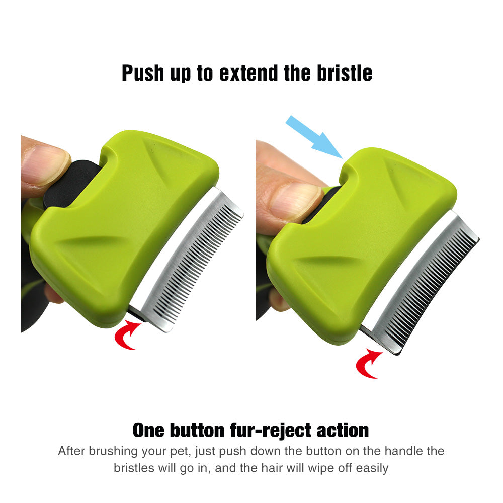 Telescopic Curved Blade Deshedding Comb